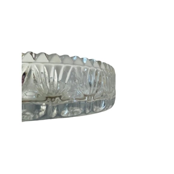 Princess House Exclusive 24% Lead Crystal Ring Holder Bowl Holder 3 Tapers AshTr - Picture 5 of 5